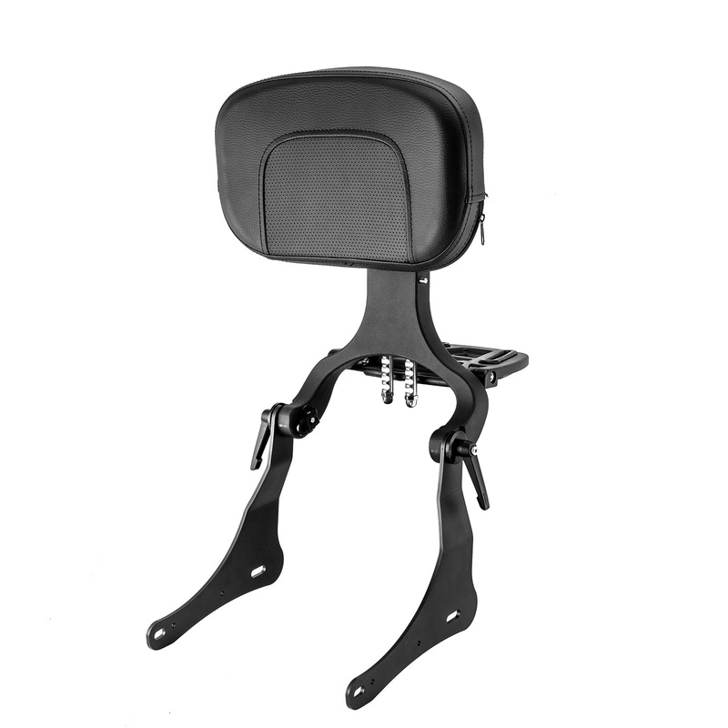 2015-2025 Kawasaki Vulcan S 650 & 2017-2025 Vulcan S EN650 Matte Black Multi Purpose Adjustable Passenger Driver Backrest