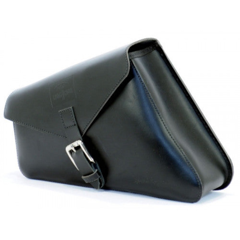 Longride Leather Swing Arm Bag Black CUS282 – 5.8 Liters