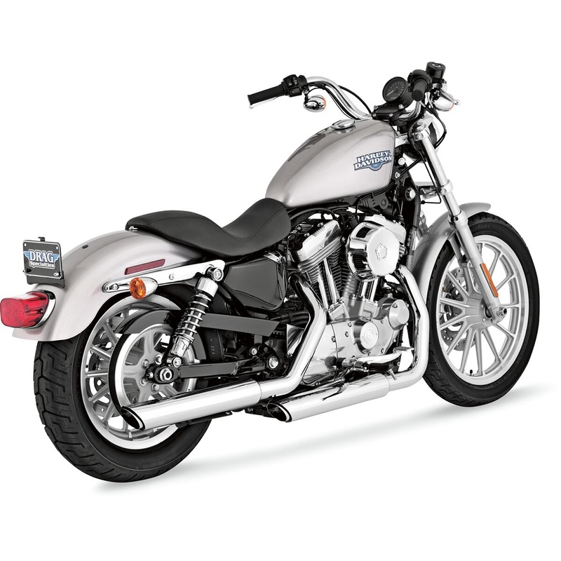 Muffler Twin Slash 3″ Chrome