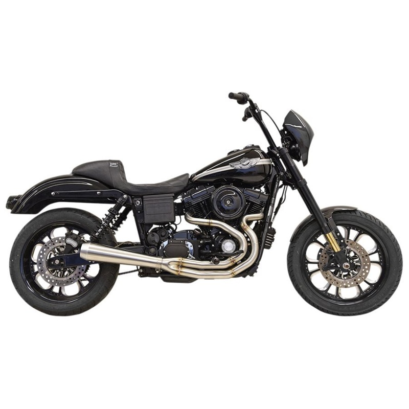Road Rage III Stepped 2-into-1 Stainless Exhaust 1991-17 FXD Dyna (91-17 w/mids)(07-17 w/forwards)