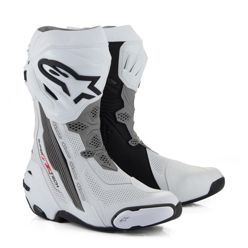 Alpinestars Supertech R Vented Boots White / Mid Grey / Black