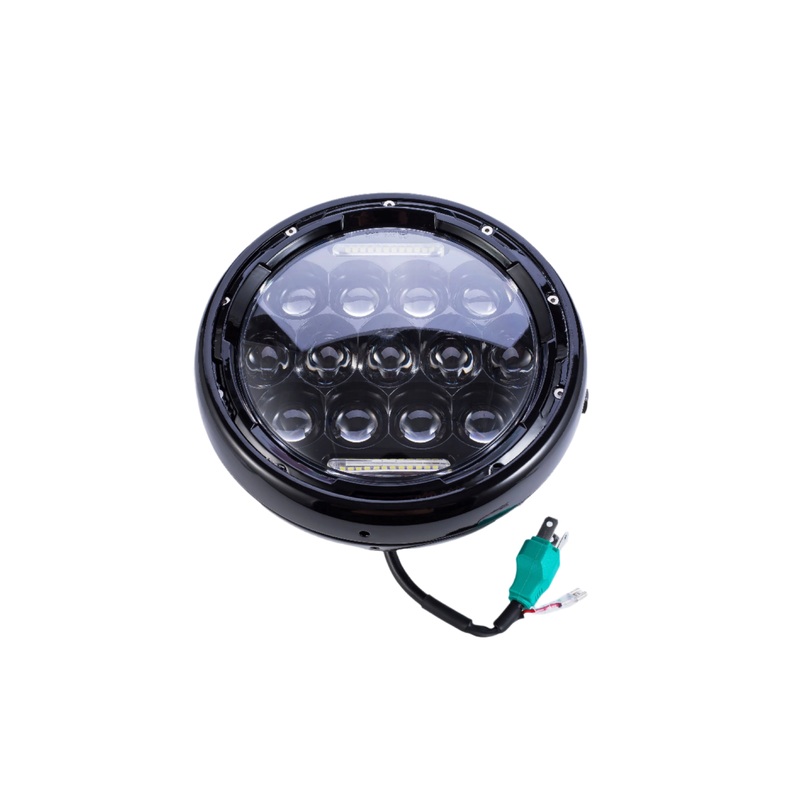 Headlight Multi DRL 7 inch 75W 6500K thin Hull
