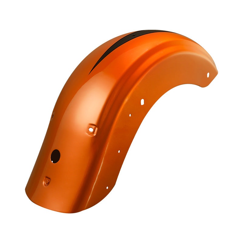 HR3 Scorched Orange / Black Denim Motorcycle Rear Fender Mudguard For Harley 2014-2023 FLHX FLHXS, 2015-2023 FLTRX FLTRXS