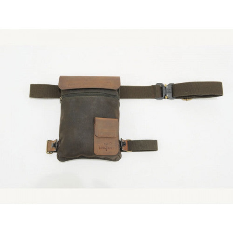 Longride Waxed Canvas Leg Bag Khaki – 0.9 Liters